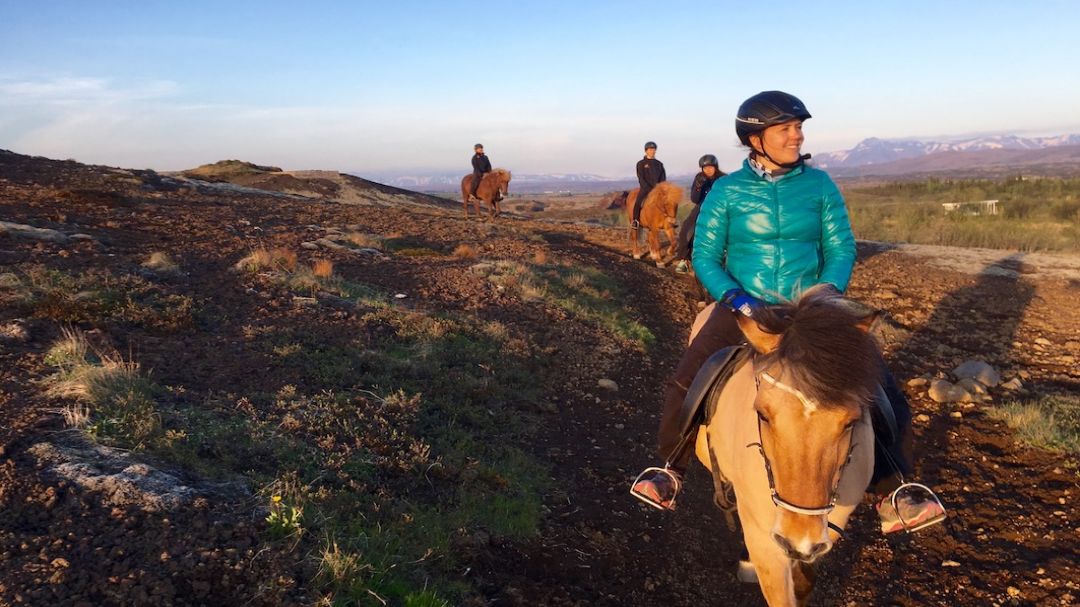 Midnight Sun Horse Riding From Reykjavik